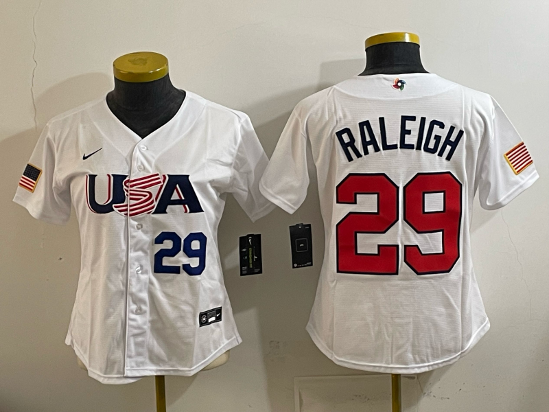 youth 2026 World cup white Nike MLB jersey 005